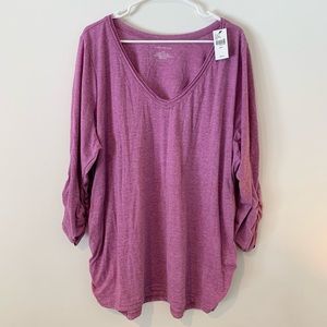 NEW With Tags Lane Bryant ruched top, size 26/28